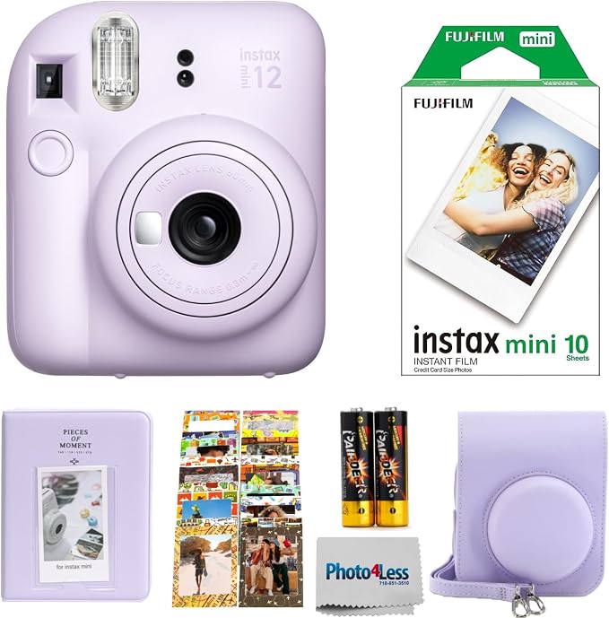 FUJIFILM INSTAX MINI 12 Instant Film Camera Bundle