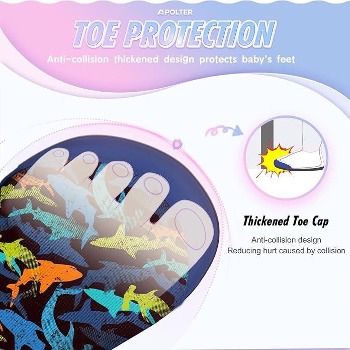 Baby Boys and Girls Swim Water Shoes Barefoot Aqua Socks Non-Slip for Beach Pool Toddler Kids