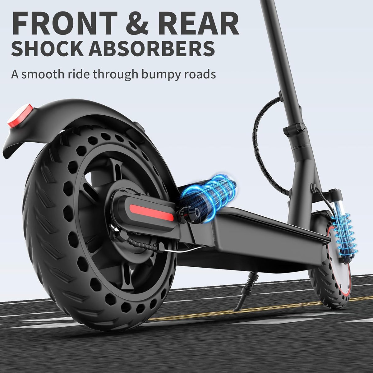 Regine Electric Scooter - Powerful 350W-500W Motor, 10-21 MPH, 10-28 Miles Range, Lightweight Design