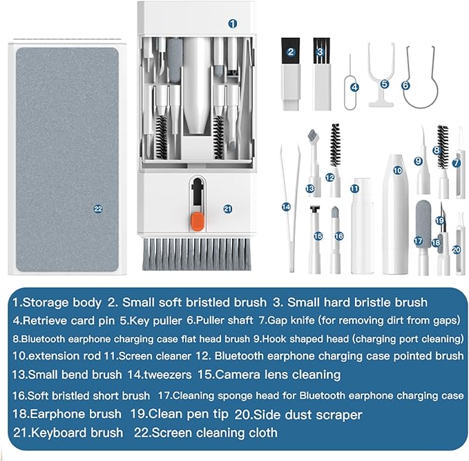 22 in 1 Precision Cleaning Kit – Professional Electronic Cleaning kit Cleaning