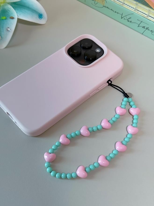 Drawwind Phone Charm Beaded Wristlet Strap Universal Cell Phone Lanyard Cute