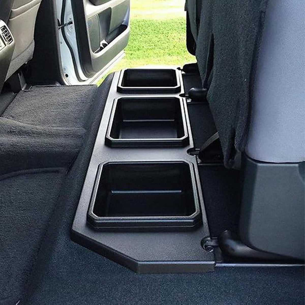ESP Truck Accessories Plastic Under Seat Storage for 2014-2019 Toyota Tundra CrewMax