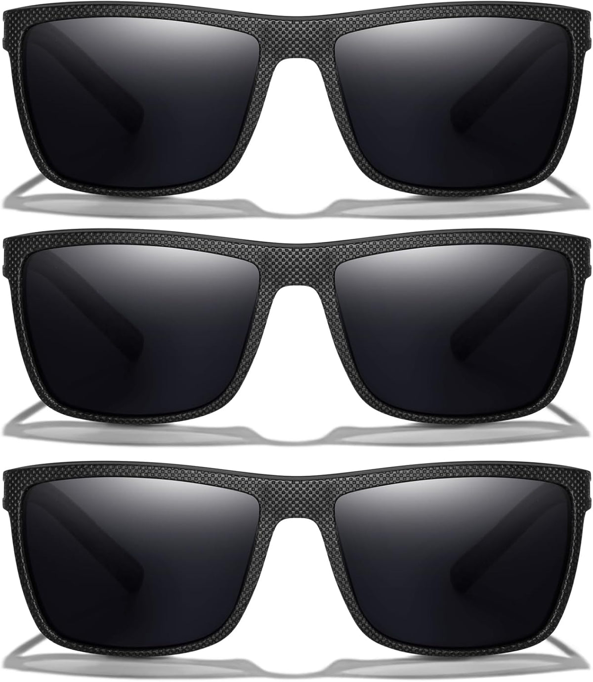 Skiennix Square Polarized Sunglasses - Vintage Style UV Protection Goggles for Men | Lightweight Frame
