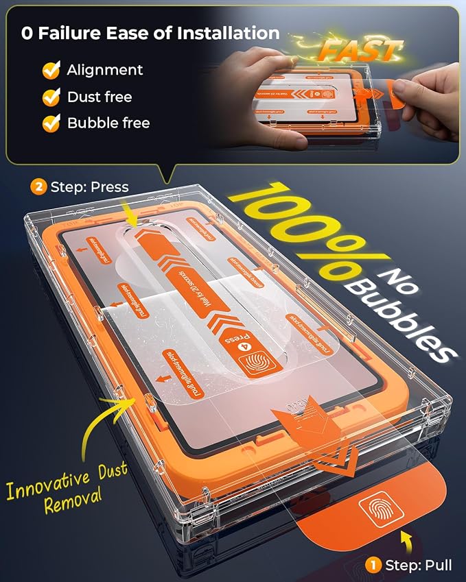 MRGLAS 2+2 Packs for Samsung Galaxy S25 Edge Screen Protector 6.7''