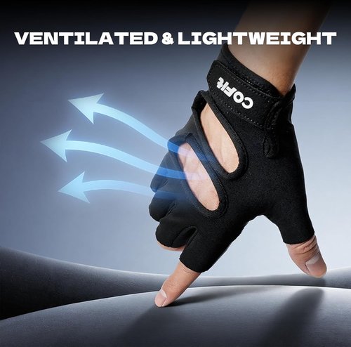 Cofit Breathable Workout Gloves - Antislip Weight Lifting Gloves for Men & Women | Superior Grip & Palm Protection