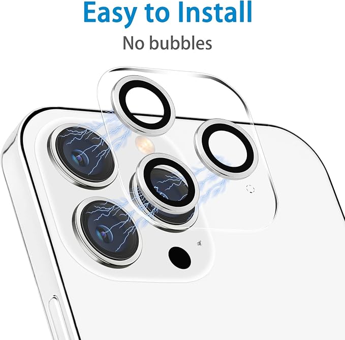 Dengduoduo 3 Pack Tempered Glass Camera Lens Protector