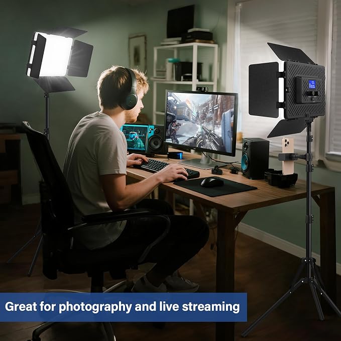 2 Pack Led Video Light Kit