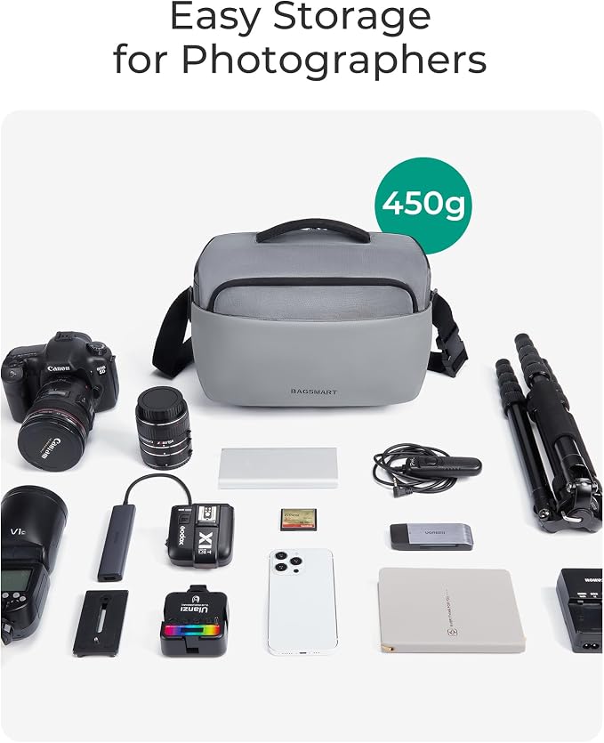 BAGSMART Camera Sling Bag, Small Camera Bags