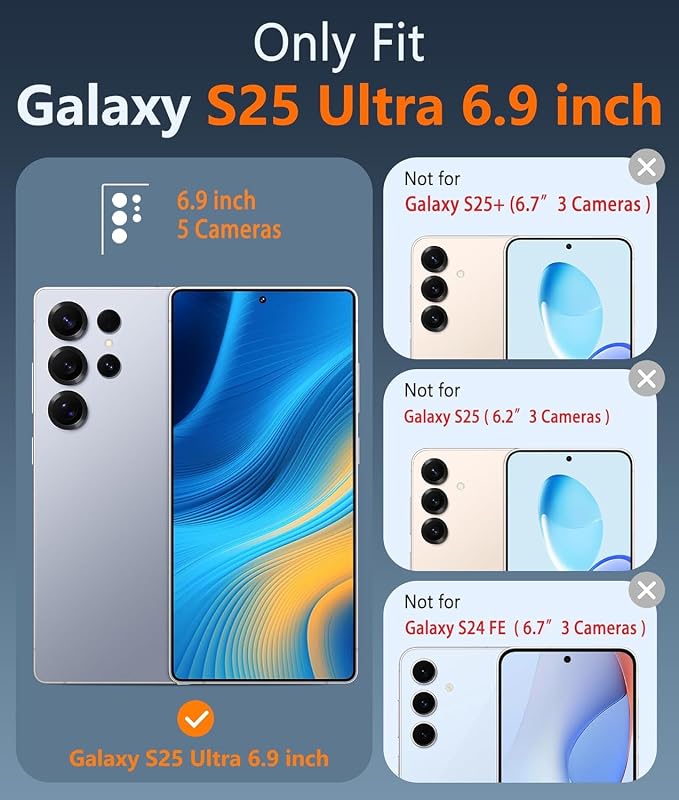 FNTCASE for Samsung Galaxy S25-Ultra Case: Magnetic Matte Military Grade Drop