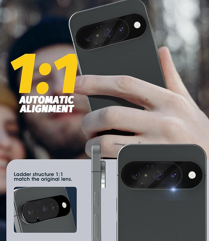 Orzero Camera Lens Protector for Google Pixel 10, Protector de Cámera Tempered
