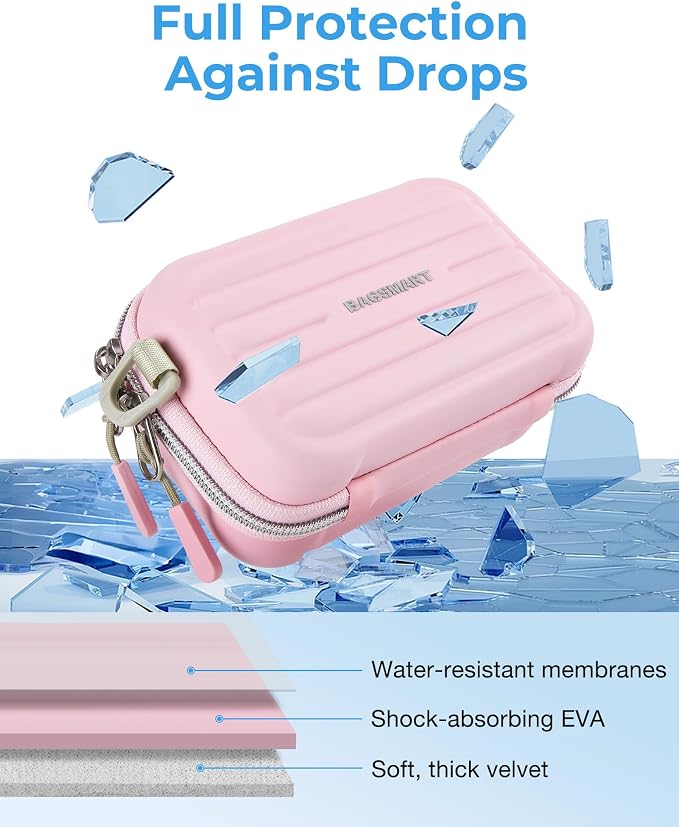 BAGSMART Digital Camera Case, Protective & Waterproof Small Camera Case