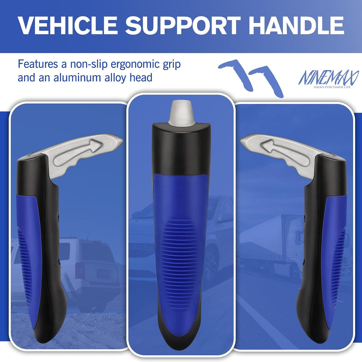 Car Door Assist Handle for Elderly & Handicap, Portable Car Cane (1pc) | Stable Support for Easy Vehicle Entry, Universal Fit for Most Cars, Lightweight & Portable, Non-Slip Grip, Tool-Free Setup