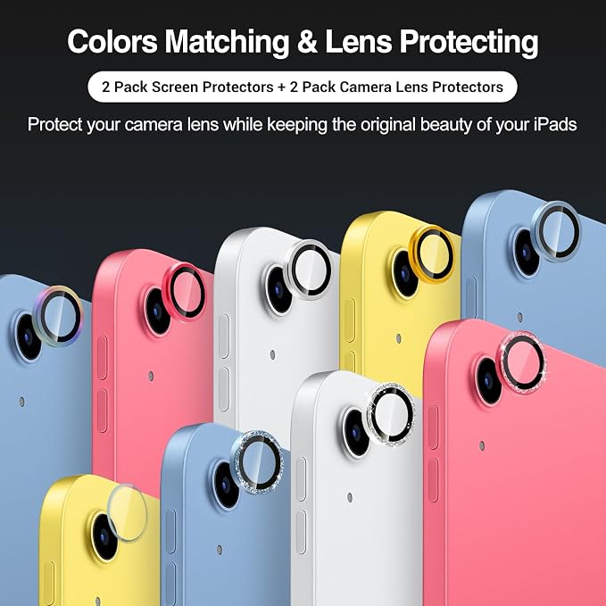 ProCase Screen Protector for iPad A16 2025 11th/10th 2022 Generation, 2