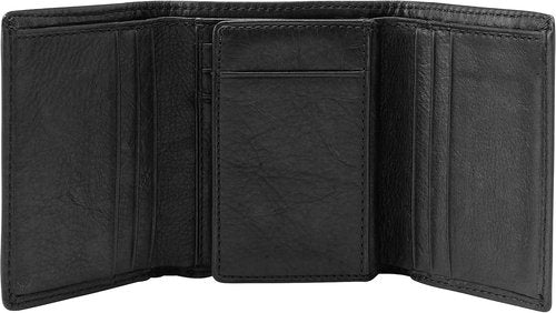 Fossil Men's Leather Trifold Wallet - Stylish & Durable Design | Perfect Gift for Him