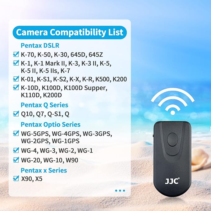 JJC Wireless Infrared Shutter Release Remote Control Compatible