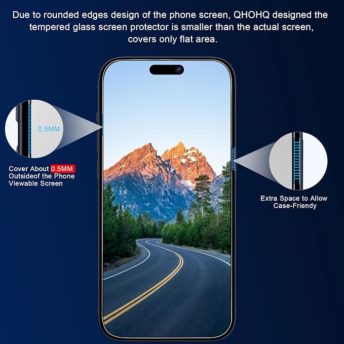 QHOHQ 3 Pack Privacy Screen Protector