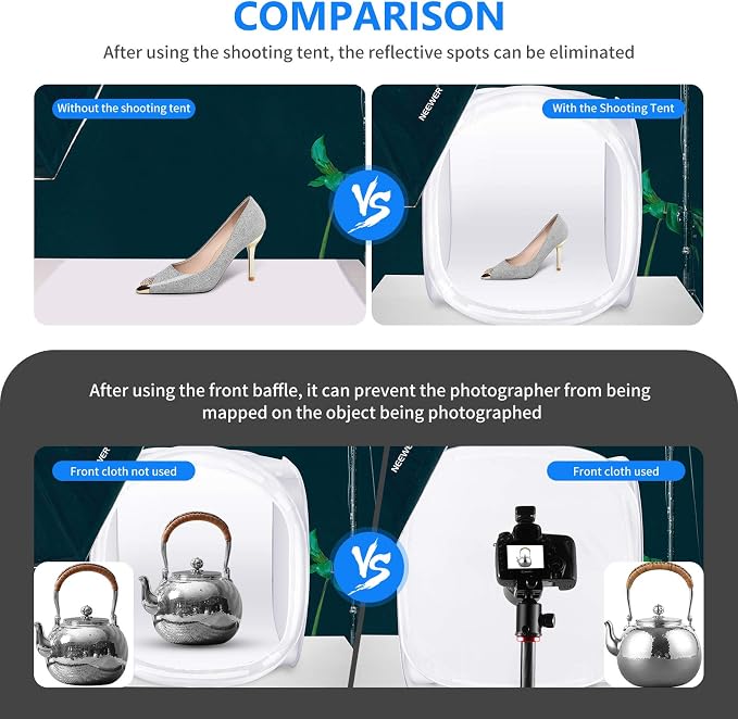 Neewer® 24x24 inch/60x60 cm Photo Studio Shooting Tent Light Cube Diffusion