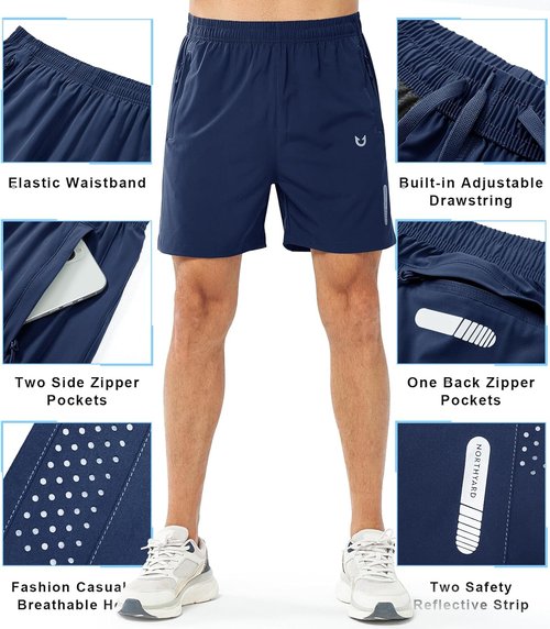 NORTHYARD Men's Athletic Running Shorts - Quick Dry Lightweight Gym Shorts | 5"/7"/9" Options