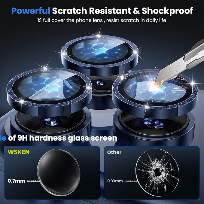 WSKEN for iPhone 17 Pro/iPhone 17 Pro Max Camera Lens Protector