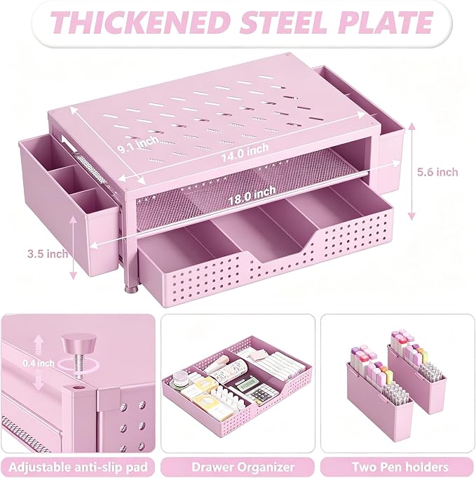 OPNICE Laptop Stand for Desk Organizer and Accessories, 2-Tier Computer Monitor