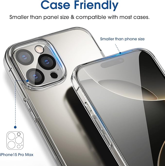amFilm Auto-Alignment OneTouch for iPhone 16 Pro Screen Protector + Camera Lens