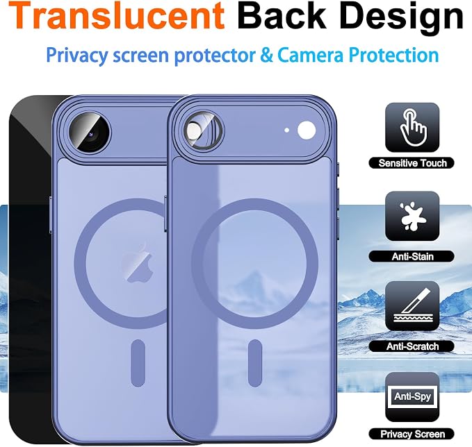 for iPhone Air Case, Magnetic iPhone 17 Air Phone Case