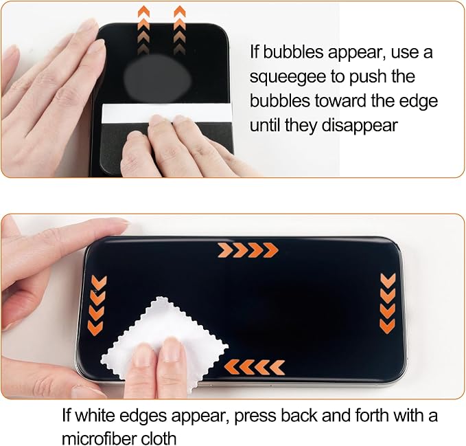 QHOHQ 3 Pack Screen Protector for iPhone 17 Pro Max + 1 Set Camera Lens
