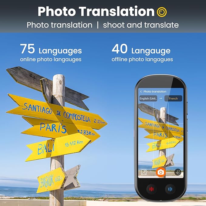 Language Translator Device No WiFi Needed, AI Translator
