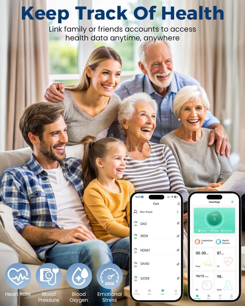 Smart Ring for Women Men Fitness Tracker with Blood Oxygen,Heart Rate,Sleep Monitoring,Step Counting,for iPhone and Android,Waterproof smart blood pressure monitor,No Subscription Fees (Rose Gold, 9)