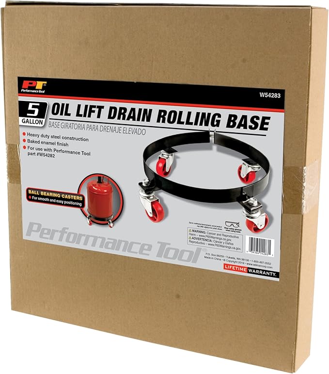 Performance Tool W54283 Rolling Base for Lift Drain