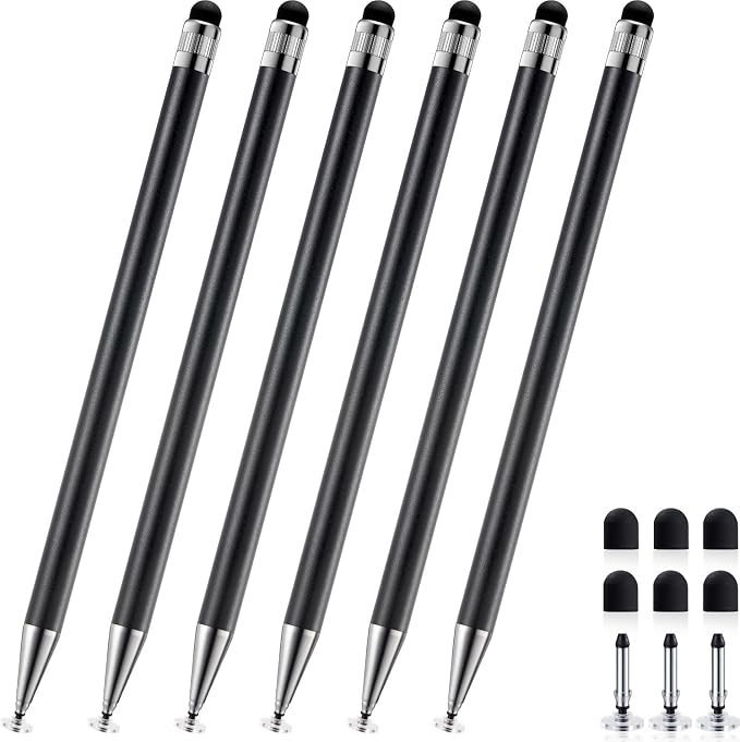 ChaoQ 2-in-1 Stylus Pen for Touchscreen, 6 High Sensitivity Stylus