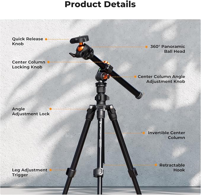 K&F Concept 76 inch Camera Tripod