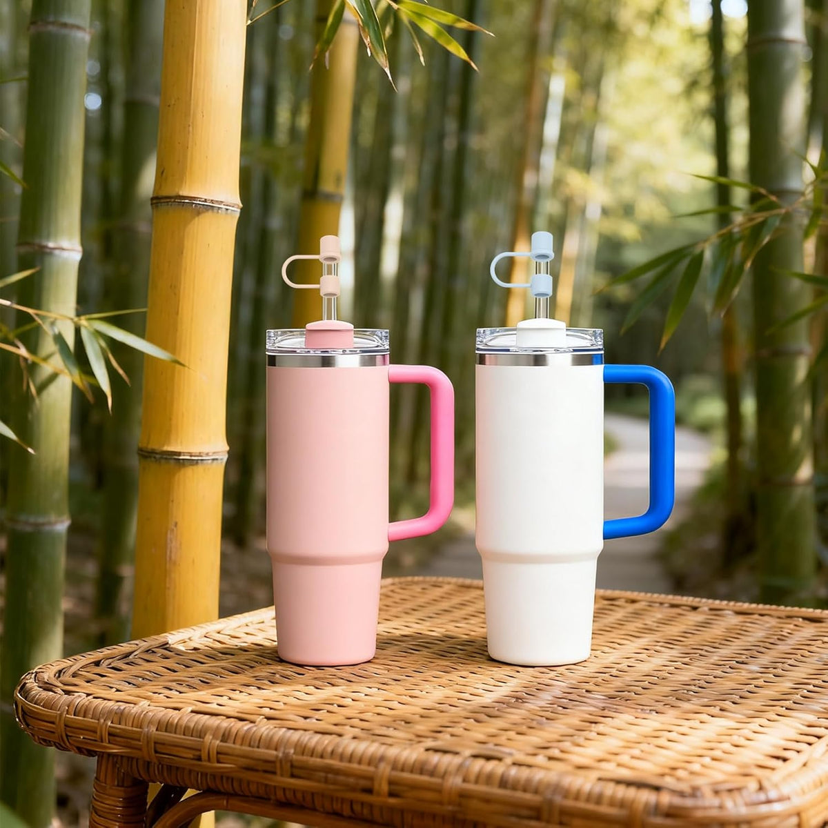Skiennix Silicone Straw Covers - Reusable Caps for Stanley 30 & 40 Oz Tumblers | Colorful 6PCS Set