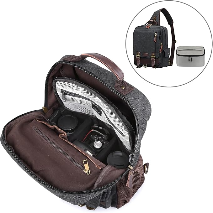 S-ZONE Padded Folding Camera Bag