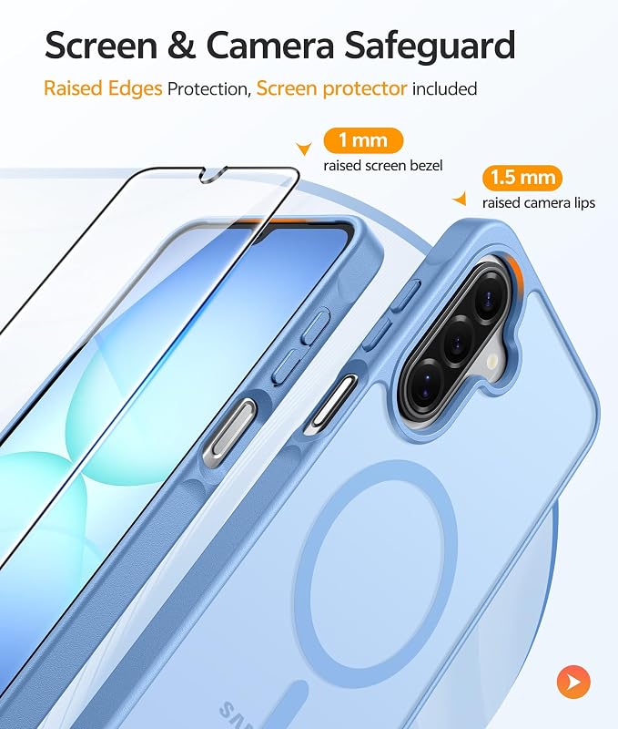 FNTCASE for Galaxy A17/A16 5G Phone Case: for Samsung A17 Cases Matte