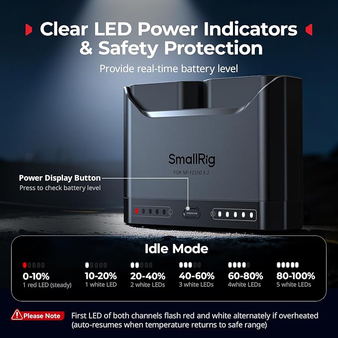 SMALLRIG NP-FZ100 Camera Battery Set