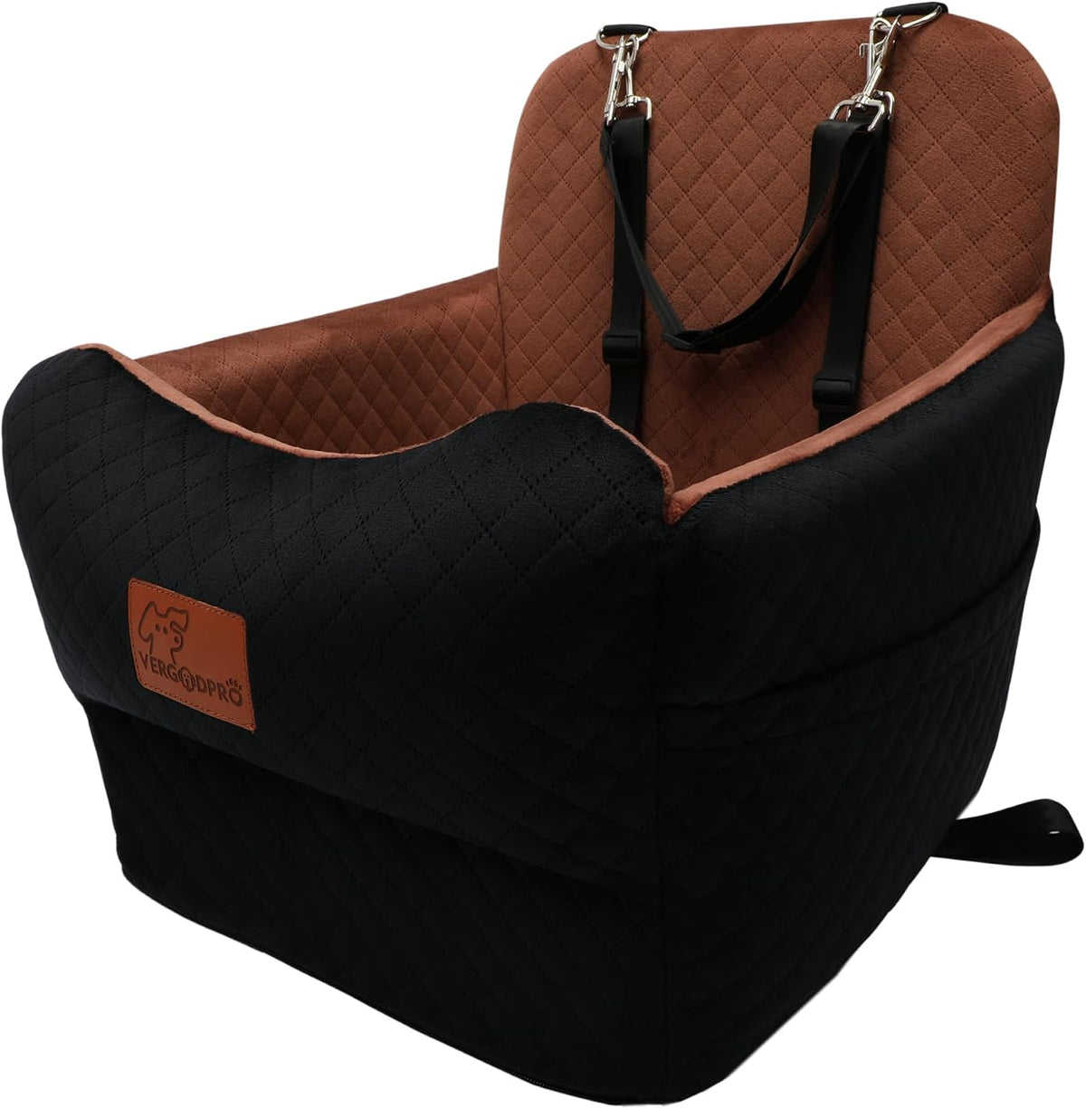 Dog Booster Car Seat for Medium/Small Sized Dogs,Memory Foam and Ultra Soft Fabric Car Pet Bed,Portable Travel Safety and Comfortable Dog Carseat with Washable Removable Cover,Thick Cushion（M-Blagre）