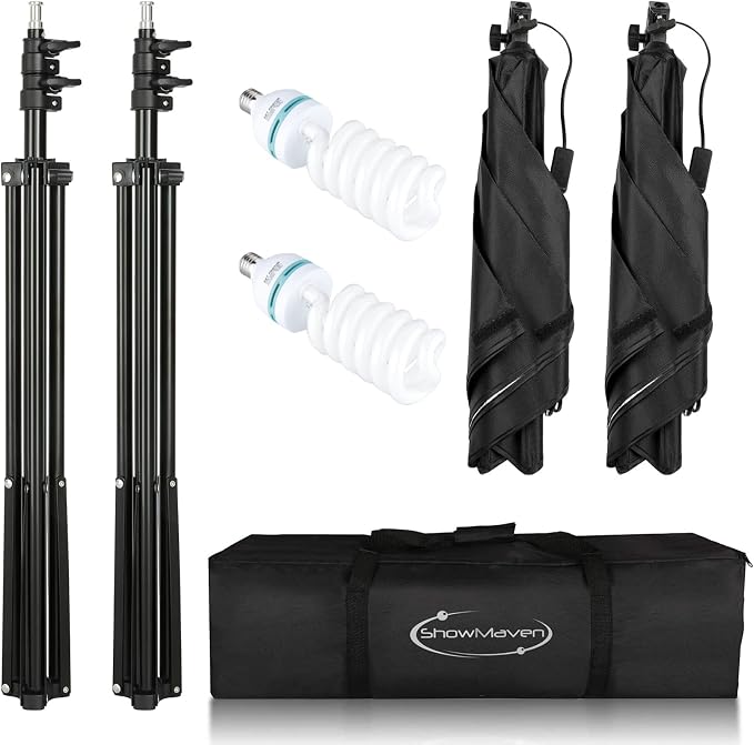 ShowMaven Softbox Lighting Kit, Studio Lights