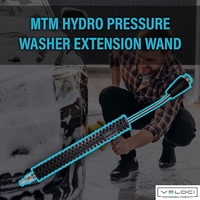 MTM Hydro Pressure Washer 20" Extension Wand Kit for Car Wash and Detailing Commercial Grade