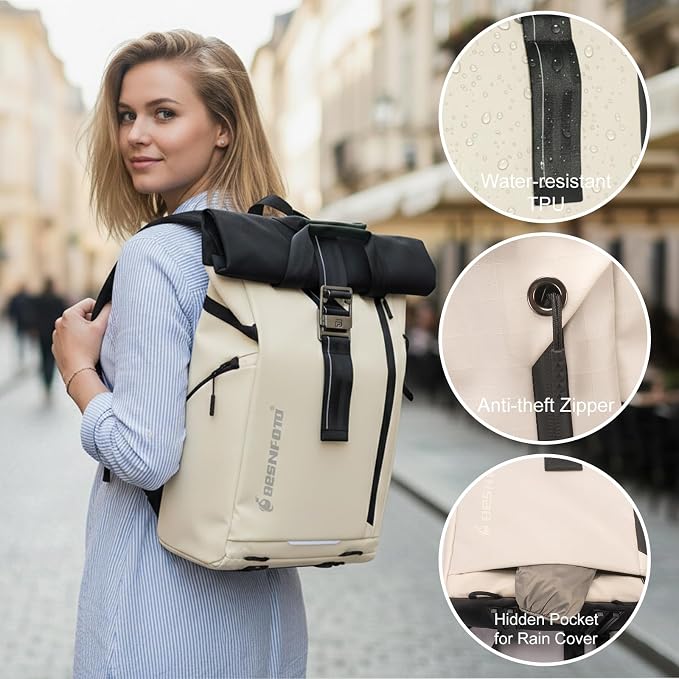Besnfoto Camera Backpack, Waterproof Travel Camera Bag