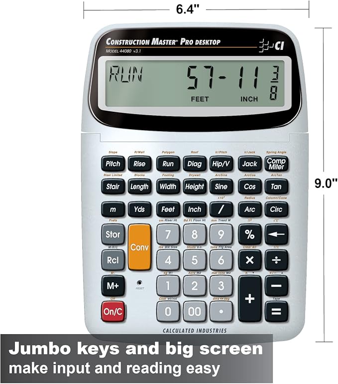 Calculated Industries 44080 Construction Master Pro-Desktop Advanced