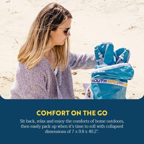 GCI Outdoor Pod Rocker Chair - Comfortable Outdoor Rocking Chair with Sunshade Canopy