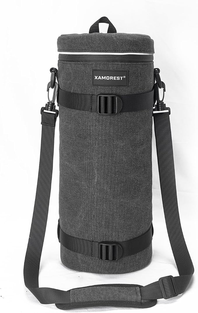 Camera Lens Case Bag for Photographyers, Zipper Waterproof Lens Protective