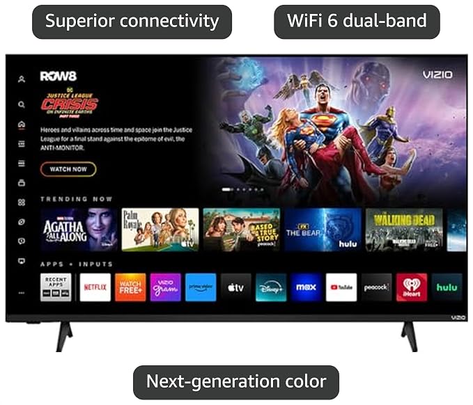 VIZIO 50 Inch V Series Class 4K UHD LED Smart TV Bluetooth Compatible with Dolby Vision HDR/HDR10+, DTS Virtual X, WiFi 6 Dual-Band and VRR (V4K50M-0810)