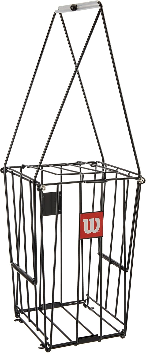 Wilson Tennis Ball Pick-Up Basket - Holds Up to 75 Balls | Unisex Adult Design