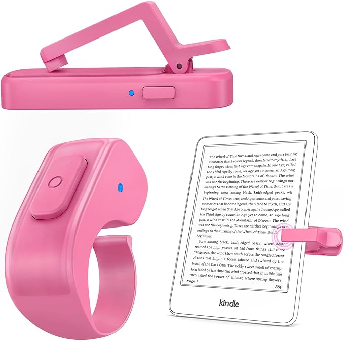DATAFY Page Turner Ring for Kindle, Remote Control Paperwhite Oasis Scribe Kobo