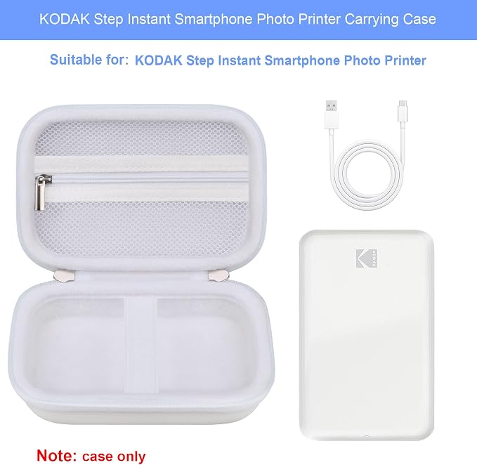 Elonbo Carrying Case for KODAK Step Instant Smartphone Photo Printer, Portable