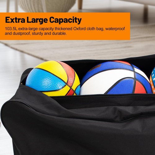 54L Foldable Duffle Bag by [Brand Name] - Durable Travel Tote with Zippers & Handles | Ideal for Camping & Gym (23.6x11.8x11.8in)