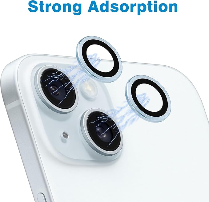 Compatible with iPhone 15 and iPhone 15 Plus Camera Lens Protector,
