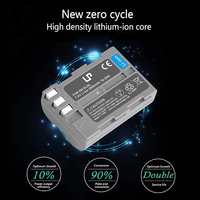 LP EN-EL3e Battery Charger Pack, Replacement
